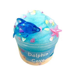 Dolphin Cove SLIME Fluffy Icee Slime Slime Shop Scented Slime Sprinkles image 4