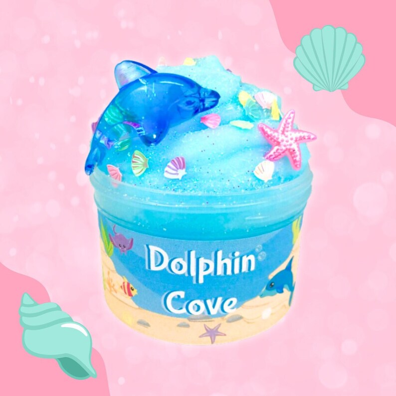Dolphin Cove SLIME Fluffy Icee Slime Slime Shop Scented Slime Sprinkles image 1