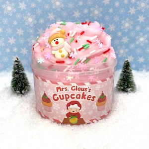 Mrs. Claus’s Cupcakes ~ Scented Slime~ RazberrySlimeCo ~ Popular Slime Shops/ ASMR ~ Christmas Gift Cloud Cream