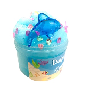 Dolphin Cove SLIME Fluffy Icee Slime Slime Shop Scented Slime Sprinkles image 3