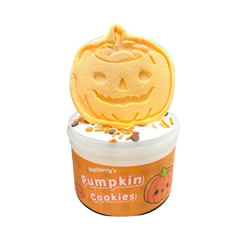 Pumpkin Cookies ~ DIY Clay Slime ~ Scented Slime~ RazberrySlimeCo ~ Popular Slime Shops/ ASMR ~ Halloween Fall 