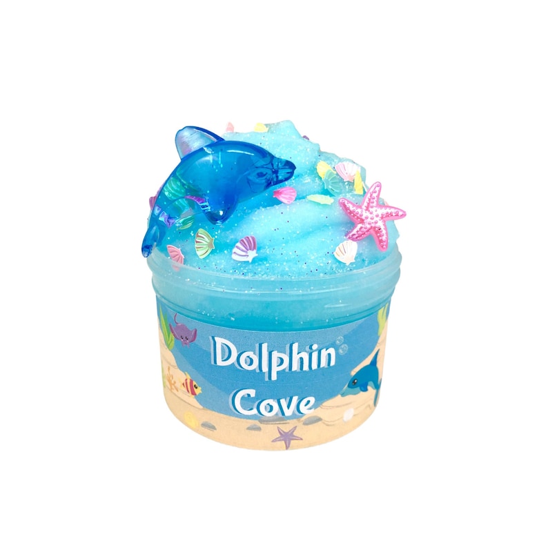 Dolphin Cove SLIME Fluffy Icee Slime Slime Shop Scented Slime Sprinkles image 2