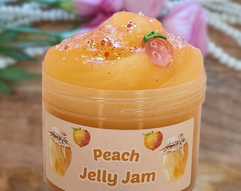 Peach Jelly Jam Slime, Popular Slime Shops, Scented Slime , Cute Slime, Fidget Slime, Razberryslimeco, Birthday gifts, Peach Slime,