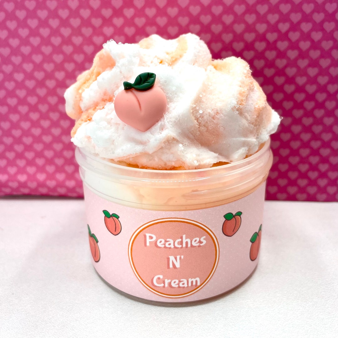 Peaches N Cream Cloud Cream Slime Slime Shop Scented Etsy