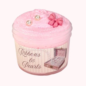 Ribbons & Pearls ~ Butter Slime ~ Slime Shop ~ Scented Slime ~ Sprinkles ~ Valentine&#39;s Day Slime ~ Shabby Chic