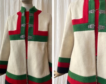 vintage 1980’s wool Norwegian coat size M