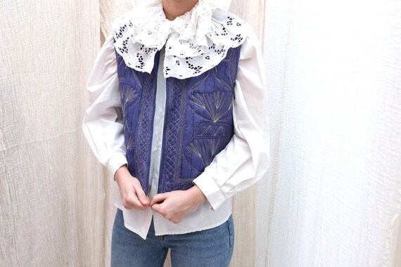 1970's Vintage traditional Afghan floral embroider
