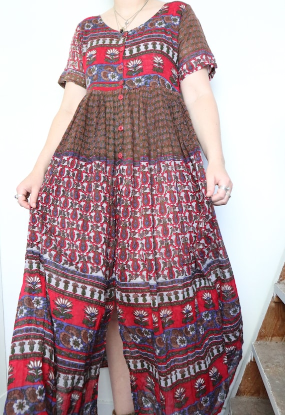 vintage indian cotton dress