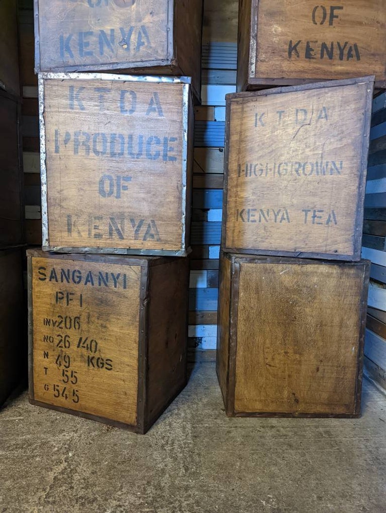 Vintage Retro Mid Century Old Tea Chest Box Storage Bedside Etsy UK