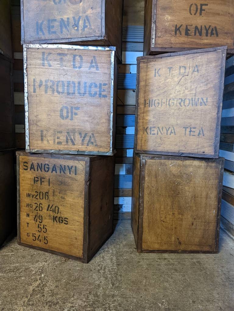 Vintage Retro Mid Century Old Tea Chest Box Storage Bedside Etsy UK