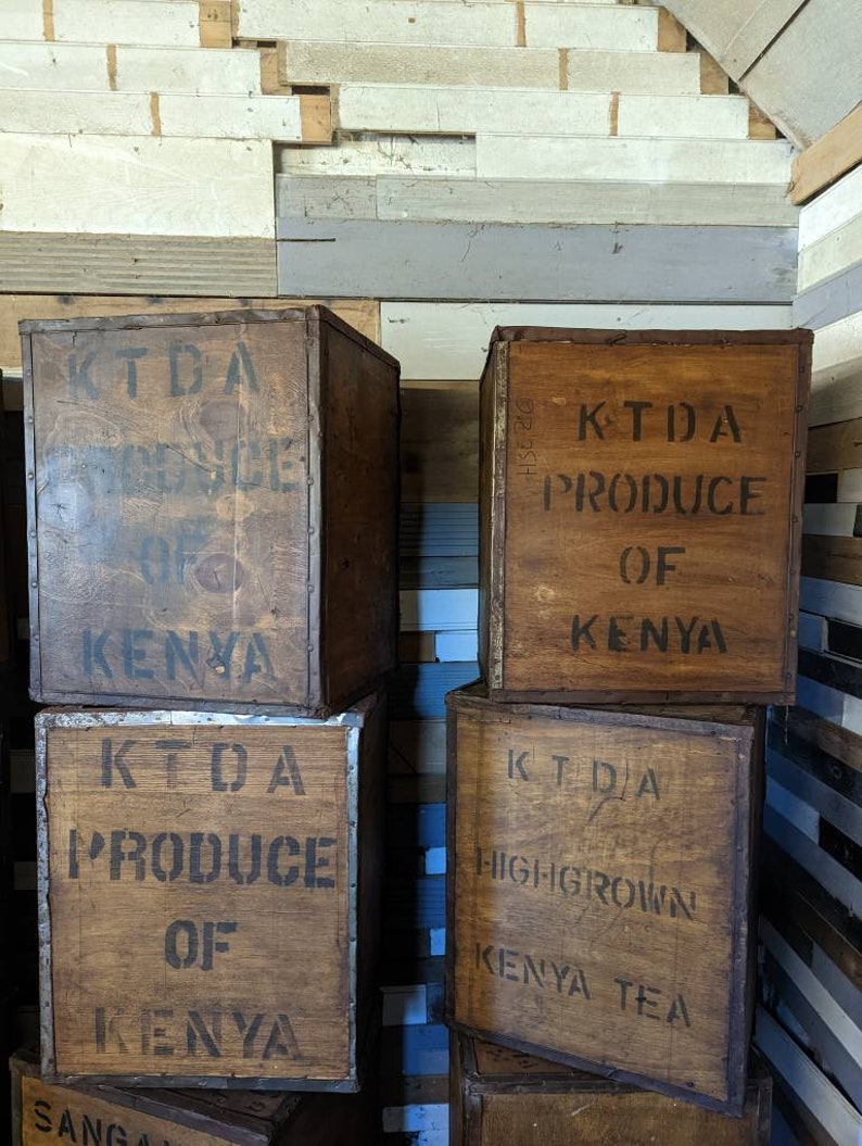 Vintage Retro Mid Century Old Tea Chest Box Storage Bedside Etsy UK