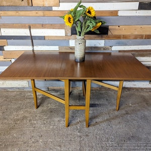Vintage Retro Mid Century 1970s drop leaf kitsch dining kitchen table home office desk UK delivery available