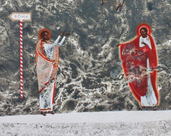 Quo Vadis Domine, original Giclee full colour canvas print of the icon by Ivanka Demchuk