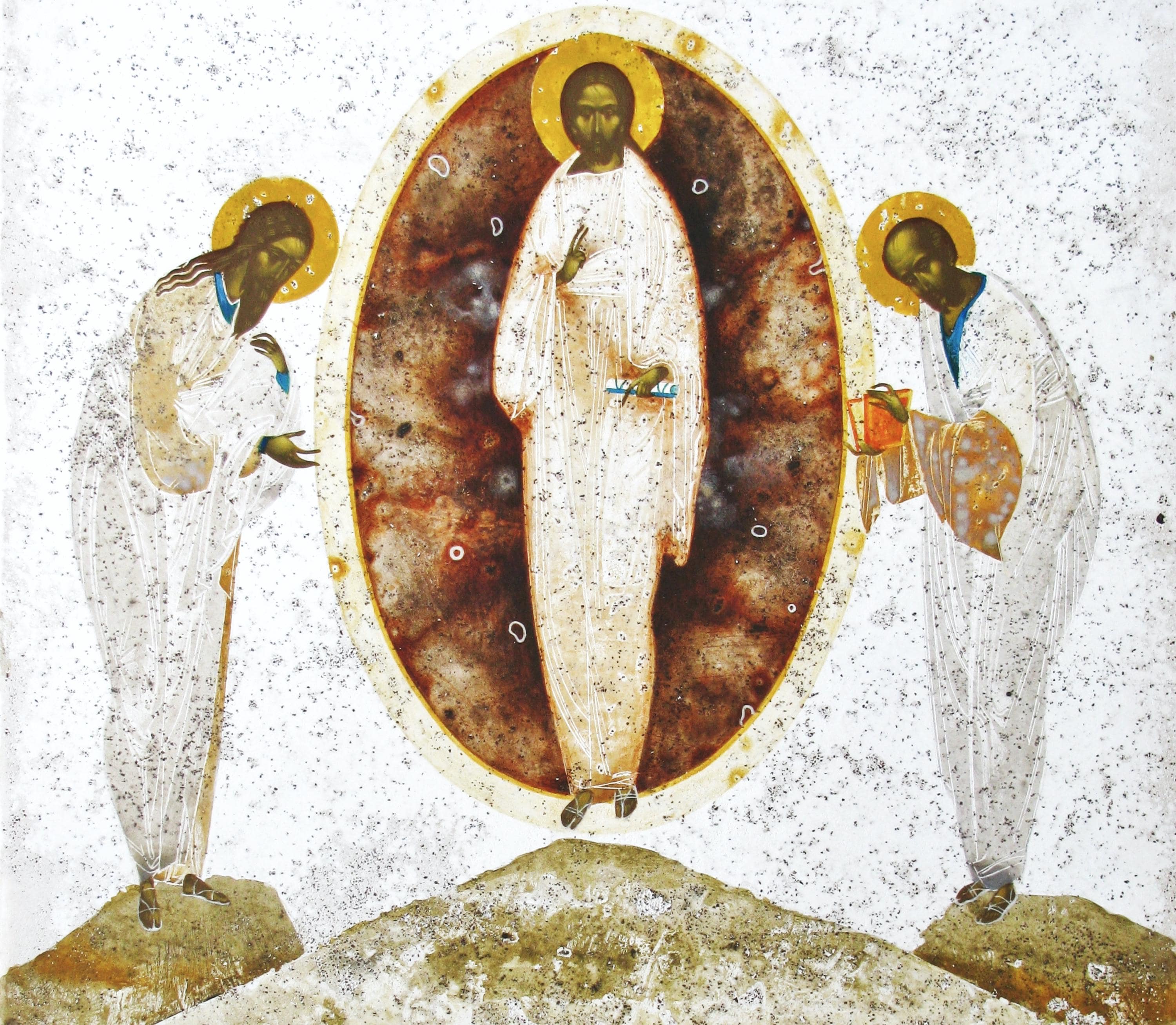 Transfiguration, Gicée Original Art Print on Natural Canvas, or