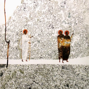 Weg nach Emmaus, Original Kunstdruck auf Leinwand der Ikone von Ivanka Demchuk