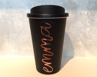 personalised travel mug etsy