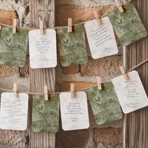 Alternatives Hochzeitsgästebuch Spielkarten Gastnotizen für Frühling Sommer Herbst Winter Hochzeiten Elegante Hochzeit Personalisiertes Andenken
