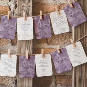 Cartes livre d'or de mariage Cartes à jouer vierges personnalisées Livre d'or de mariage Alternative livre de signatures de mariage Carte de fête de fiançailles personnalisée