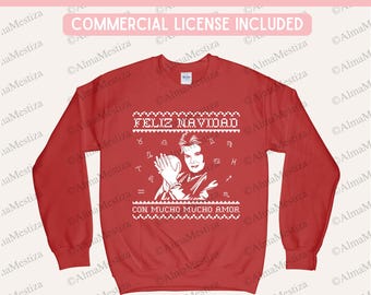 Latino Astrology Christmas SVG PNG – Ugly Christmas Sweater Design (Digital Download)