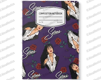 Selena Portrait Pattern Composition Journal | Softcover Notebook