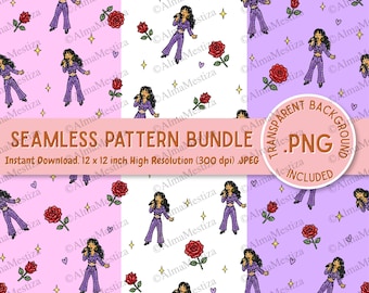 Selena pattern bundle PNG - Digital Download High Resolution JPG