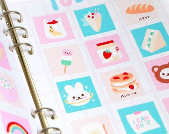 30 STICKERS PACK | 30 Sticker for bujo / journaling | Cute Pastel Stationery | Cute Kawaii Stickers