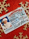 Santa's Sleigh / Lost Driving License/ Santa License / Santa Driving License / Santa sack / Christmas decorations