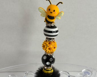 Bumble Bee Beaded Pen