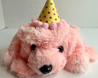 DIY Poodle Stuff a Plushie – Pink Faux Fur, Realistic Mane, No-Sew Craft