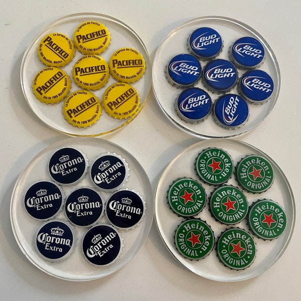 Bottle Cap Resin Coasters