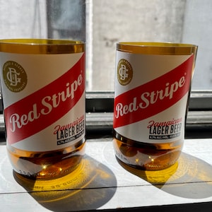 Upcycled Beer Bottle Glasses