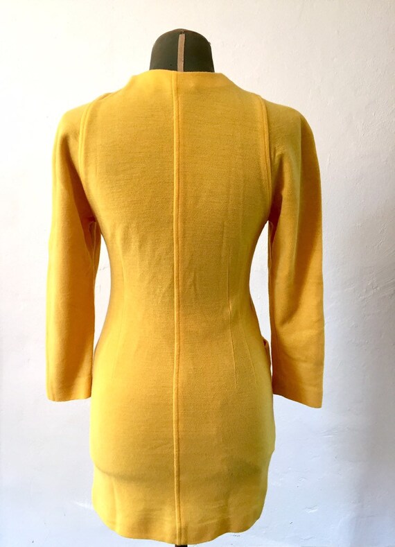 Luisa spagnoli vestito vintage giallo abito anni … - image 6