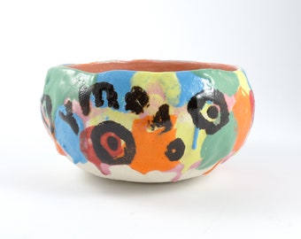 Colorful ceramic bowl / muesli bowl ) bowl