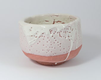 Matcha bowl with Shino glaze// Chawan
