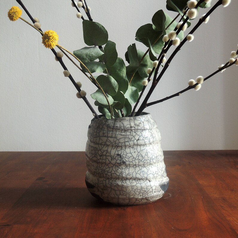 Ikebana vase handmade vase raku wabi sabi hanaire Etsy