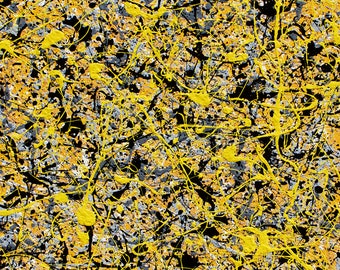 Abstract Expressionism Painting | Pollock Style Original  Artwork |  Modern Art