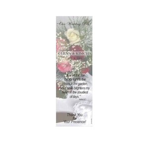 Cake Serving Set Wedding Bookmark Favors - Thank You Bookmarks - Silver Bookmarks (50 minimum.)