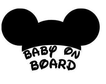 Disney Baby On Board Etsy Disney Baby On Board Etsy