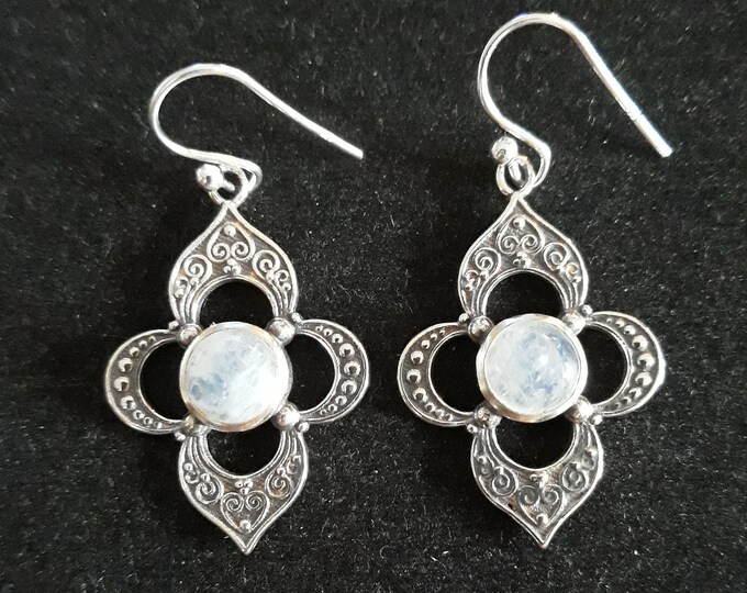 ORECCHINI etnici argento 925 con pietra - SAILA