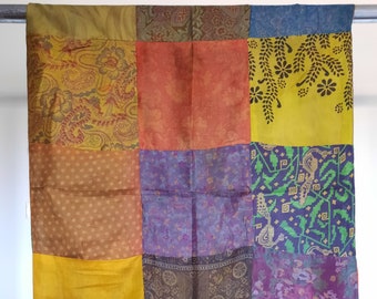 Vintage silk scarf handmade in India