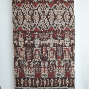 Sumba ikat fabric hand woven in Indonesia