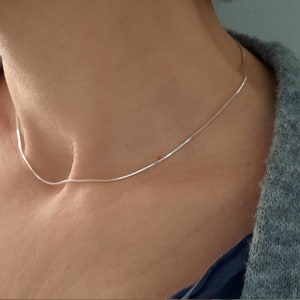 Sterling silver chain made in Italy square shape