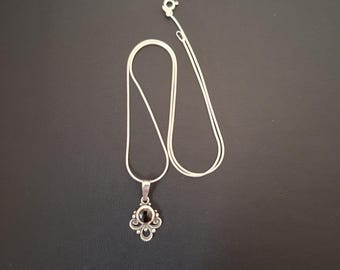 Vintage 925 silver chain and pendant