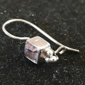 Amethyst and 925 silver earrings handmade in Bali Indonesia image 4