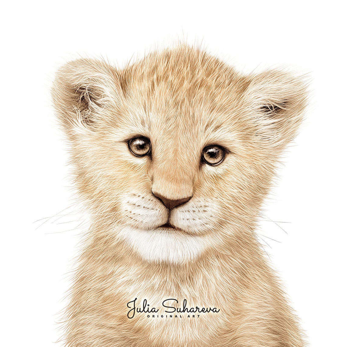Baby Lion Print for Safari Nursery Wall Decor Printable Etsy