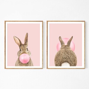 bunny prints for nursery