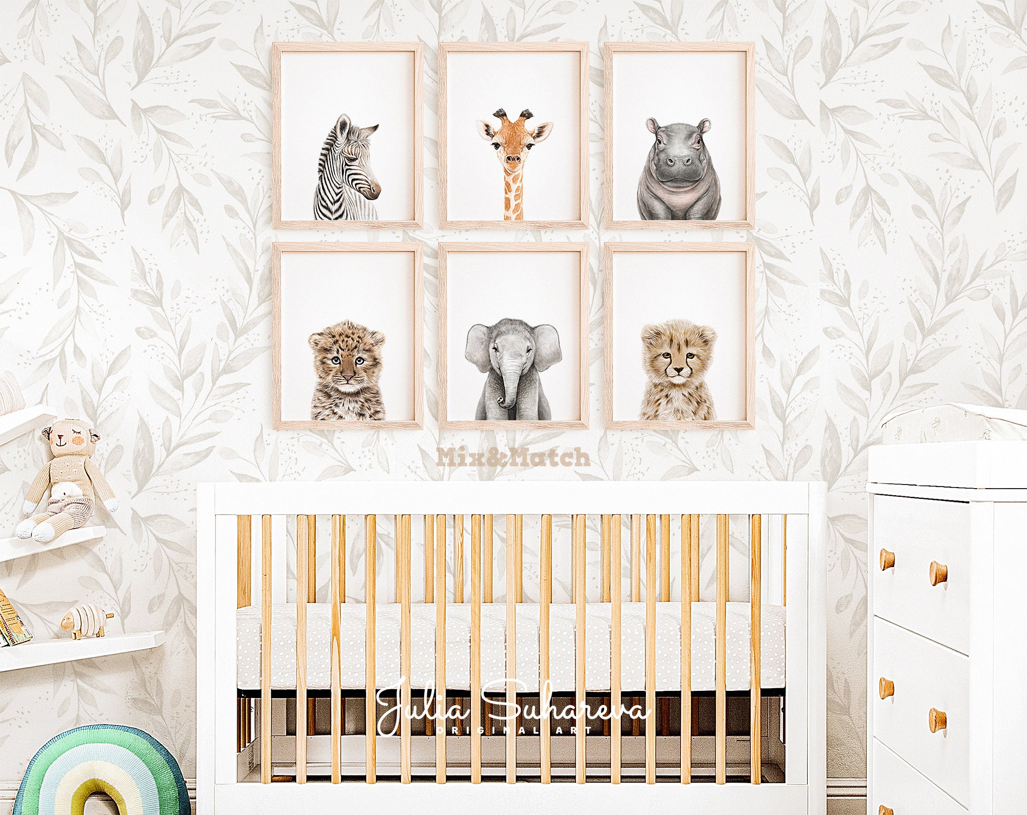 Baby Zebra Print for Safari Nursery Decor Neutral Nursery Etsy