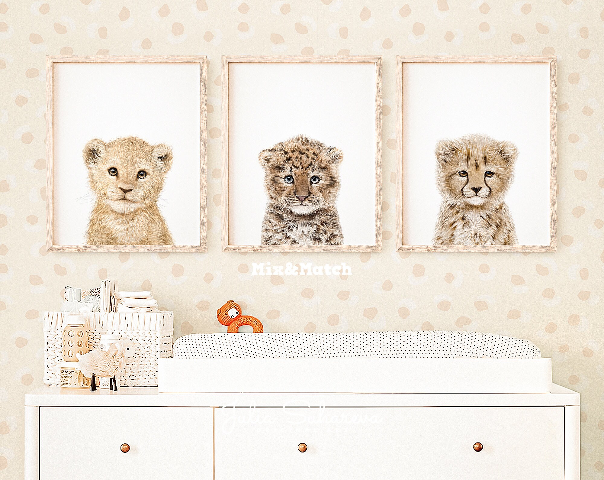 Baby Leopard Print for Safari Nursery Wall Decor Printable Etsy