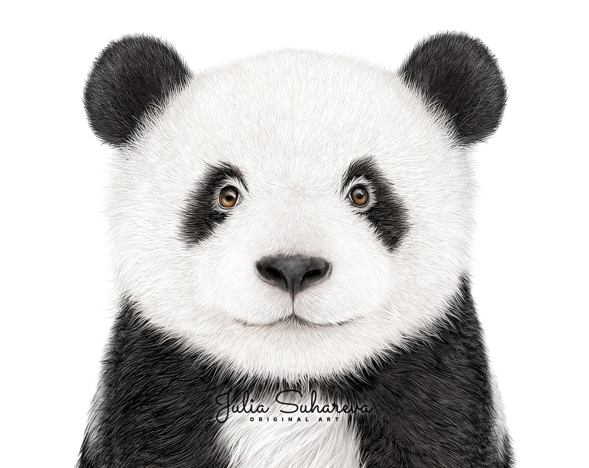 Baby Panda Print for Nursery Decor Printable Animal Wall Art Etsy