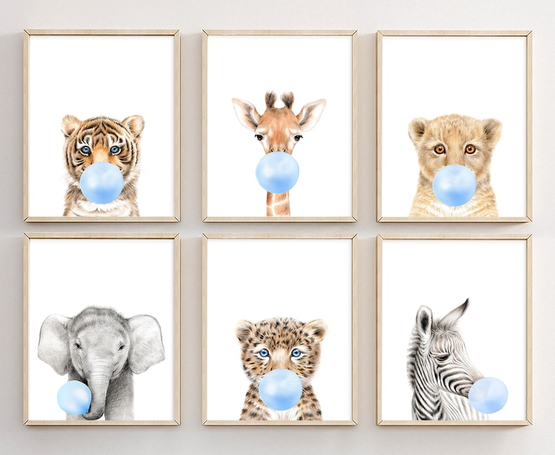 6 affiches animaux trop mignonnes pour décorer la chambre de bébé - Créatrice ETSY : Prostoroom